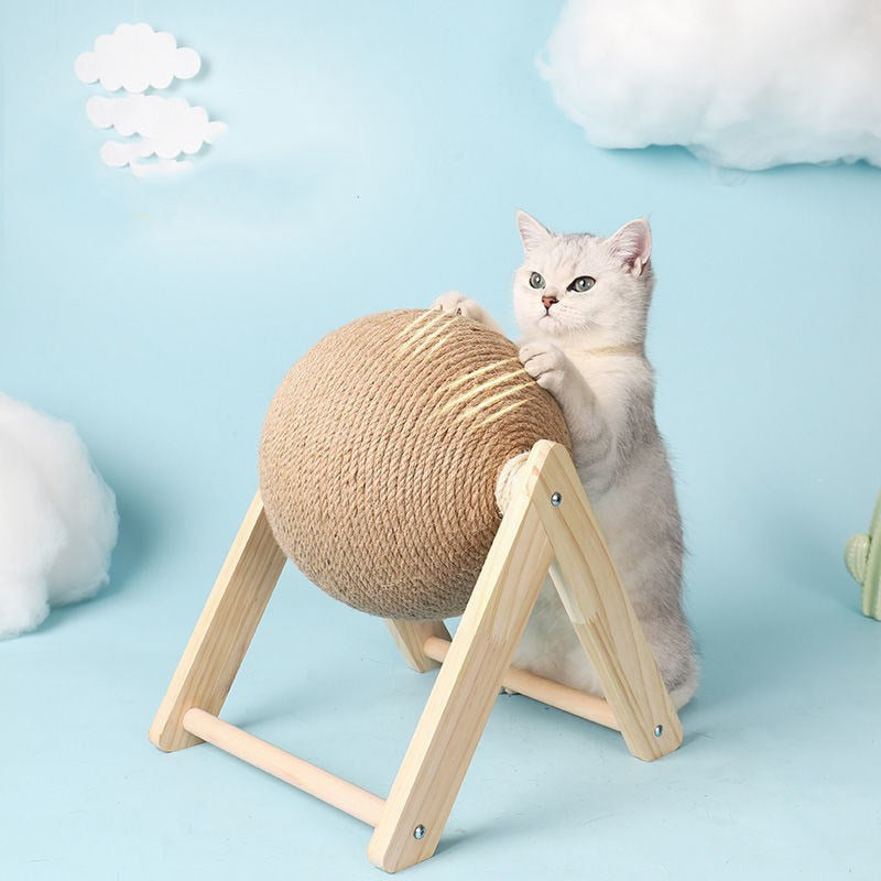 Cat Scratching Ball Toy Kitten Sisal Rope Ball Board Grinding Paws Toys Cats Scratcher Wear-resistant Pet Furniture supplies Pet supplies DailyAlertDeals   
