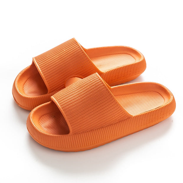 Women Thick Platform Cloud Slippers Summer Beach Eva Soft Sole Slide Sandals Leisure Men Ladies Indoor Bathroom Anti-slip Shoes  DailyAlertDeals orange 36-37(240mm) 