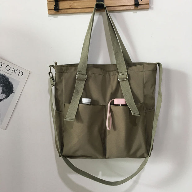 Waterproof Oxford Large Capacity Canvas Girl Handbags & Crossbody bags For Women Casual Tote Purses Handbags & Crossbody bags DailyAlertDeals Green No Pendant  
