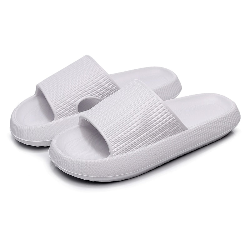 Women Thick Platform Cloud Slippers Summer Beach Eva Soft Sole Slide Sandals Leisure Men Ladies Indoor Bathroom Anti-slip Shoes  DailyAlertDeals   