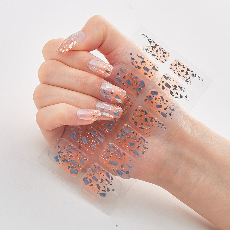Patterned Nail Stickers Wholesale Supplise Nail Strips for Women Girls Full Beauty High Quality Stickers for Nails Decal stickers for nails DailyAlertDeals DQ3-48  
