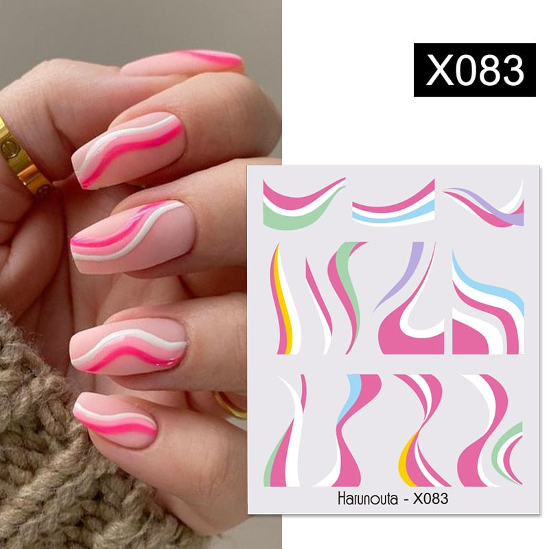 Harunouta 1 Sheet Nail Water Decals Transfer Lavender Spring Flower Leaves Nail Art Stickers Nail Art Manicure DIY Nail Stickers DailyAlertDeals X083  