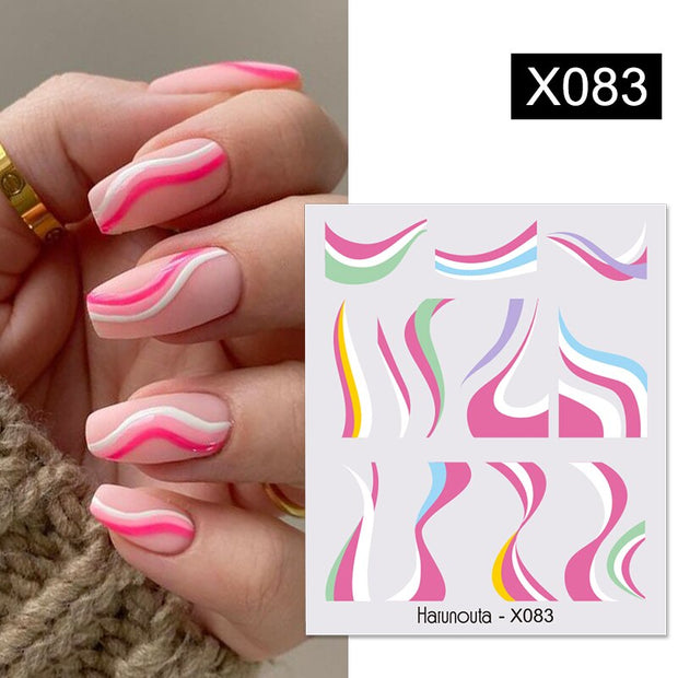 Harunouta Ink Blooming Marble Water Decals Flower Leaves Transfer Sliders Paper Abstract Geometric Lines Nail Stickers Watermark 0 DailyAlertDeals X083  