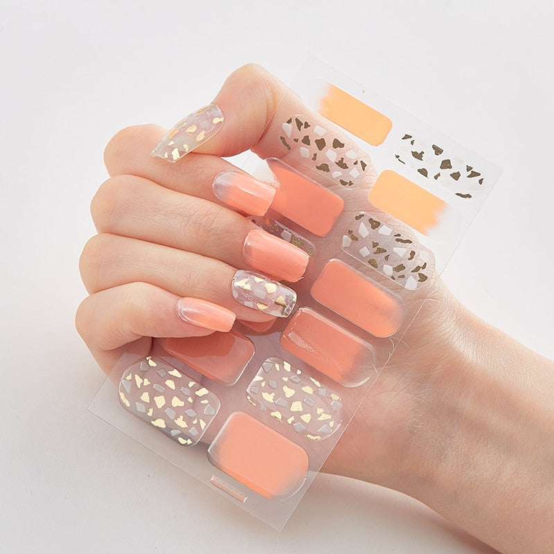Patterned Nail Stickers Wholesale Supplise Nail Strips for Women Girls Full Beauty High Quality Stickers for Nails Decal stickers for nails DailyAlertDeals DQ3-06  
