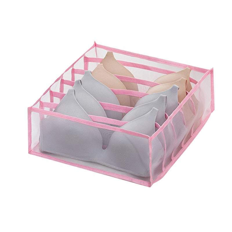 Underwear Bra Organizer Storage Box Drawer Closet Organizers Divider Boxes For Underwear Scarves Socks Bra Underwear Bra Organizer Storage Box DailyAlertDeals 6 grids 3  
