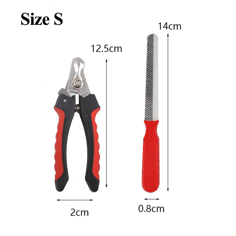 Professional Dog Nail Clipper Cutter Stainless Steel Pet Grooming Scissors nail clippers for Dogs and Cat DailyAlertDeals S Clipper Nail File  