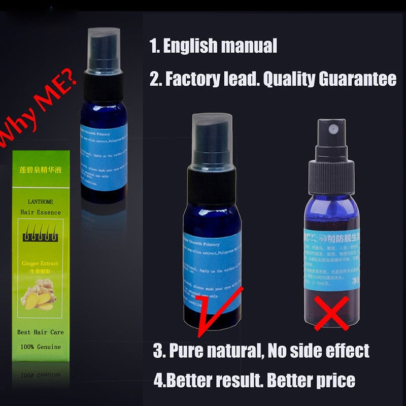 Fast Hair Growth Serum Essential Oil Ginger Anti Hair Loss Treatment Hair Nutrition Liquid Damaged Hair Repair Regrowth Products 0 DailyAlertDeals   