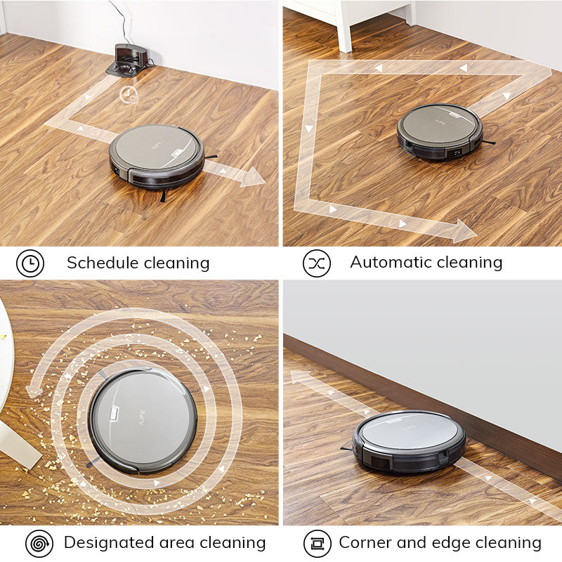 ILIFE A4s Robot Vacuum Cleaner  Hard Floor Large Dustbin, Auto Recharge Household Tools,Applicance 0 DailyAlertDeals   