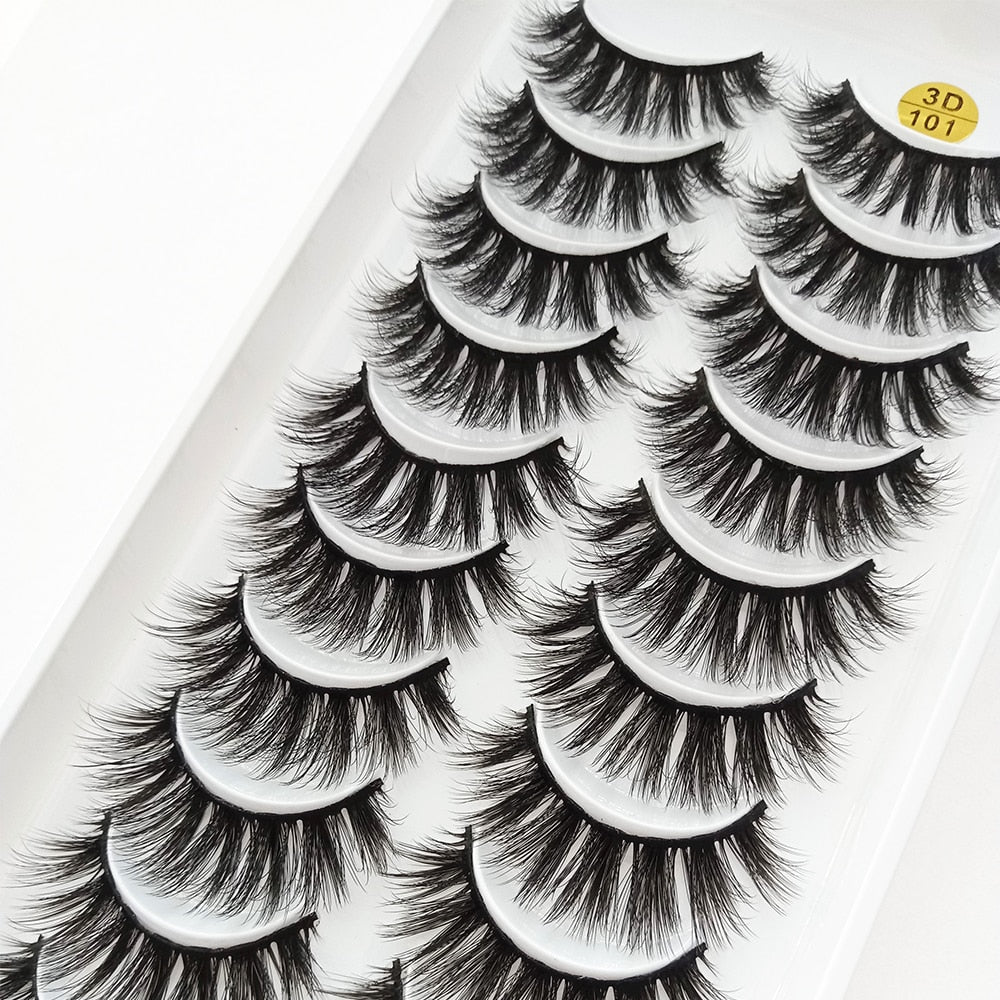 5/10Pairs 3D Mink Lashes Natural Eyelashes Dramatic False Eyelashes Faux Cils Makeup Wholesale Fake Eyelash Extension maquiagem 0 DailyAlertDeals   