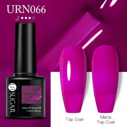 UR SUGAR 7.5ml Dark Purple Gel Nail Polish Soak Off UV LED Semi Permanent Gel Varnishes Manicure Nails Art Matte Top Coat Needed nail polish DailyAlertDeals URN066  
