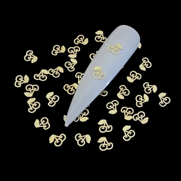 100Pcs/Lot Gold Metal Nail Decals Ultra-thin Flakes Nail Bling Rhinestone Cute 3D Nail Art Decorations Charm Nail Art Rivets 0 DailyAlertDeals 682  