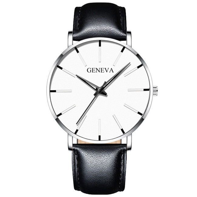 2022 Minimalist Men Fashion Ultra Thin Watches Simple Men Business Stainless Steel Mesh Belt Quartz Watch relogio masculino 0 DailyAlertDeals Leather Silver Black  