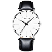 2022 Minimalist Men Fashion Ultra Thin Watches Simple Men Business Stainless Steel Mesh Belt Quartz Watch relogio masculino 0 DailyAlertDeals Leather Silver Black  