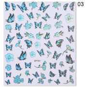 Nail Blue Butterfly Stickers Flowers Leaves Self Adhesive Decals 3D Transfer Sliders Wraps Manicure Foils DIY Decorations Tips 0 DailyAlertDeals 23  