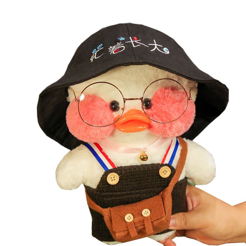 30cm Kawaii Plush LaLafanfan Cafe Duck Anime Toy Stuffed Soft Kawaii Duck Doll Animal Pillow Birthday Gift for Kids Children doll for girls DailyAlertDeals   