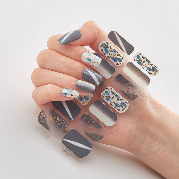 Four Sorts 0f Nail Stickers Creative Nail Adhesive Nail Wraps DIY Nail Stickers Designer Nails Art Decoration Nailart Sticker Nail Decal Stickers DailyAlertDeals   