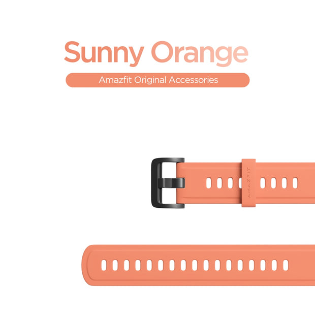 Original Amazfit Strap 20MM Smart Watch Strap for  Amazfit GTS 2 mini Bip U U Prp S S lite GTR Amazfit 20MM  Smart Watch 0 DailyAlertDeals Sunny Orange For Bip S U 