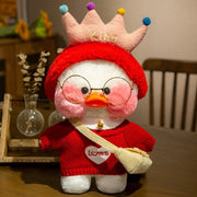 Kawaii Cartoon LaLafanfan 30cm Cafe Duck Plush Toy Stuffed Soft Kawaii Duck Doll Animal Pillow Birthday Gift for Kids Children 0 DailyAlertDeals 6  