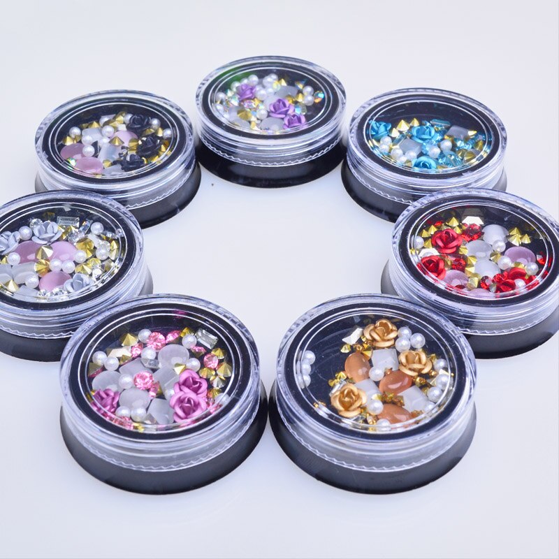 3D Nail Rhinestones Rose Jewelry Diverse DIY Gems Charming Mix Crystal Nail Art Decorations Gel Glitter Charms Nail Accessories Nail Rhinestones Rose Jewelry DailyAlertDeals   