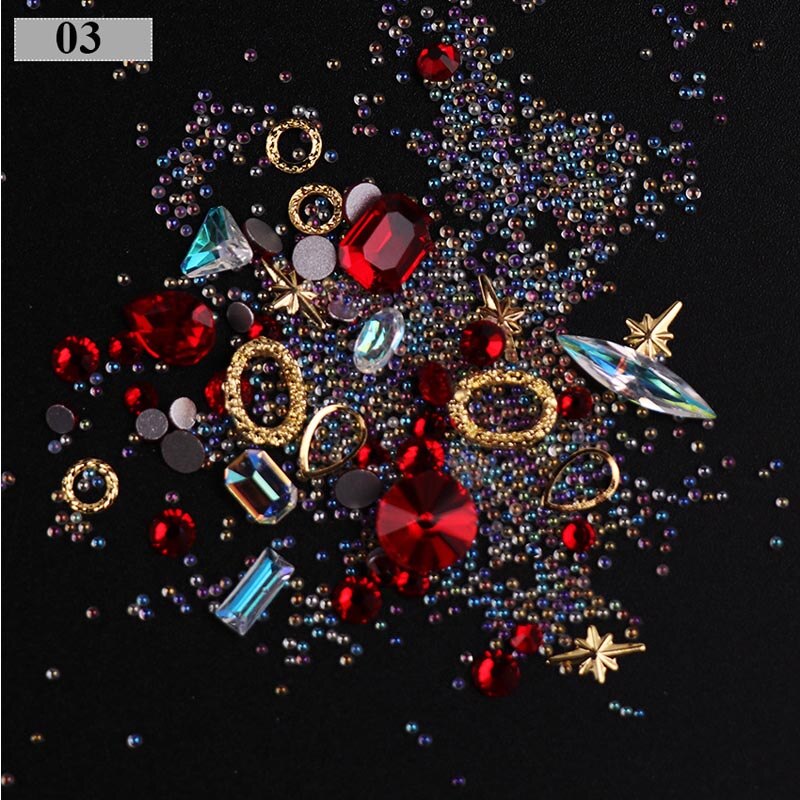 3D Nail Rhinestones Rose Jewelry Diverse DIY Gems Charming Mix Crystal Nail Art Decorations Gel Glitter Charms Nail Accessories Nail Rhinestones Rose Jewelry DailyAlertDeals 3  