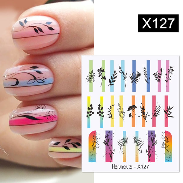 Harunouta Valentine's Day Love Heart Pattern Water Decals Stickers Christmas Snowflakes Design Slider For Nails Art Decoration 0 DailyAlertDeals X127  