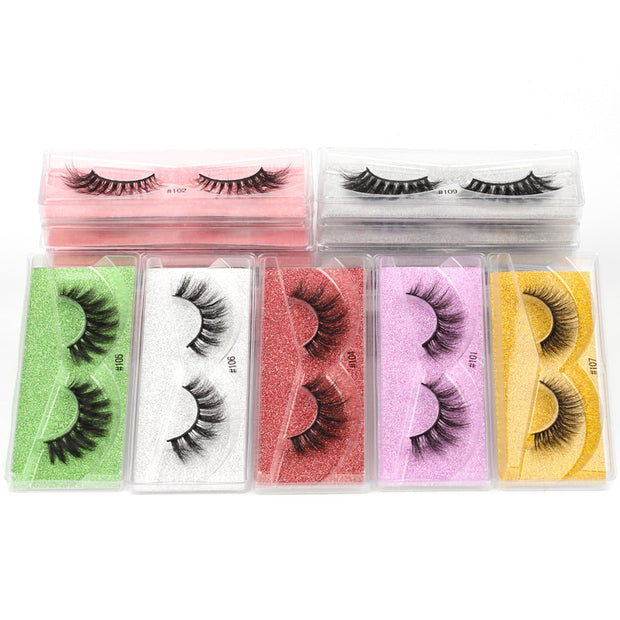 Wholesale Mink Eyelashes 10/30/50/100pcs 3d Mink Lashes Natural false Eyelashes messy fake Eyelashes Makeup False Lashes In Bulk 0 DailyAlertDeals   