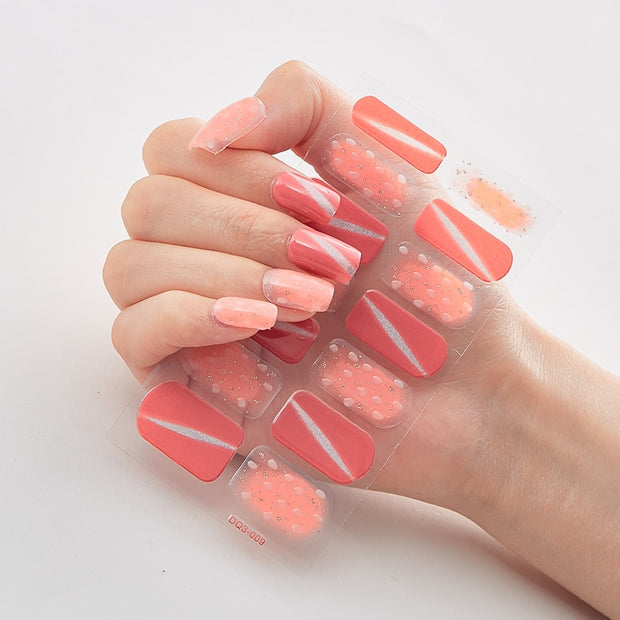 Four Sorts 0f Nail Stickers Creative Nail Adhesive Nail Wraps DIY Nail Stickers Designer Nails Art Decoration Nailart Sticker Nail Decal Stickers DailyAlertDeals DQ3-09  