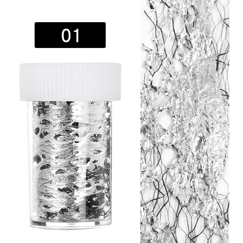 1 Roll Pink Gold Sliver Nail Foils Sparkly Sky Glitter Nail Art Transfer Stickers Slider Paper Nail Art Manicures Decoration New 0 DailyAlertDeals 40  