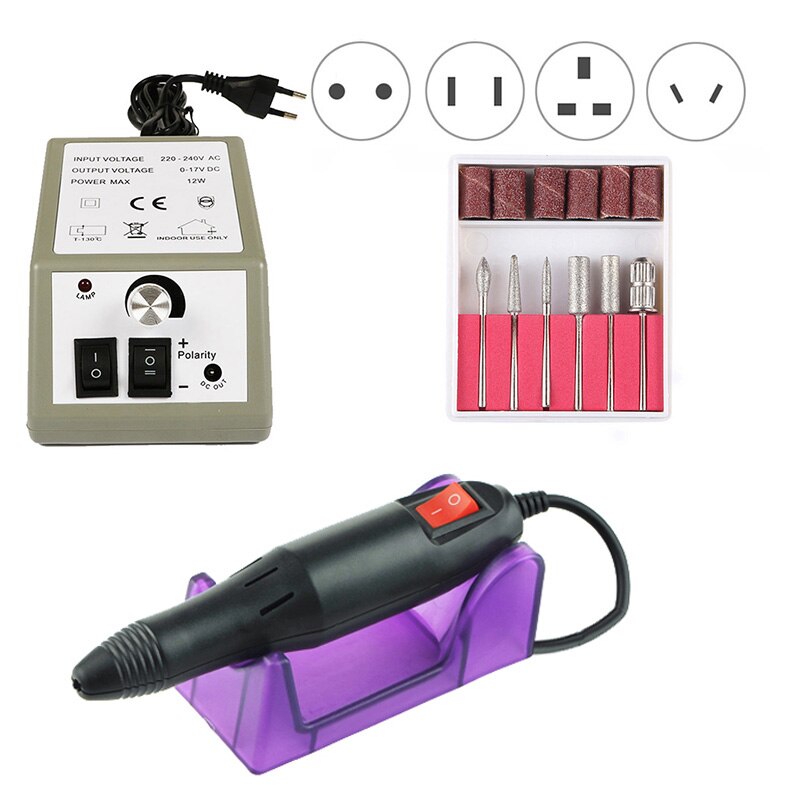 35000RPM Electric Nail Drill Machine Manicure Drill Machine Pedicure Professional Nail Drill Machine Salon Nail Drill Machine Electric Manicure Drill & Accessory DailyAlertDeals 20000 2 way set China 