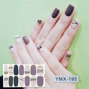 14tips/sheet Hot Colors Series Classic Collection Manicure Nail Polish Strips Nail Wraps,Full Nail Sheet DIY nail art decoration nail decal stickers DailyAlertDeals YMX195  