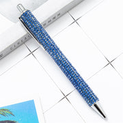 Press Ballpoint Pen Luxury Rhinestone Cute Wedding Rose Gold Metal Stationery School Office Supplies High Quality Pens Wholesale 0 DailyAlertDeals Blue  