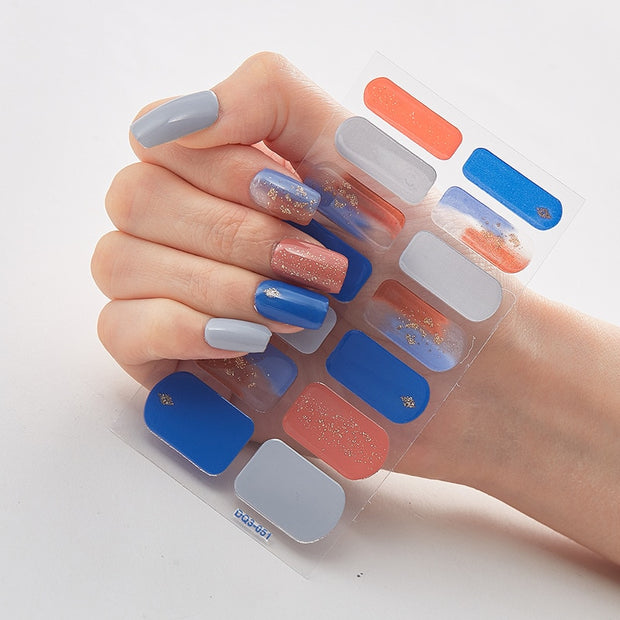 Four Sorts 0f Nail Stickers Creative Nail Adhesive Nail Wraps DIY Nail Stickers Designer Nails Art Decoration Nailart Sticker Nail Decal Stickers DailyAlertDeals DQ3-51  
