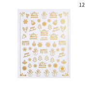 Harunouta Gold Marble 3D Nail Sticker Flower Leaves Line Transfer Slider French Tips Manicures Decals DIY Decoration Paper 0 DailyAlertDeals Z12  