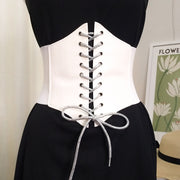 Women's Underbust Corsets Tops Body Shapewear Girdles Bustiers Waist Cincher Corset Waist Trainer for Women Shapewear DailyAlertDeals VD2596WhiteSilver waist 62-80cm 