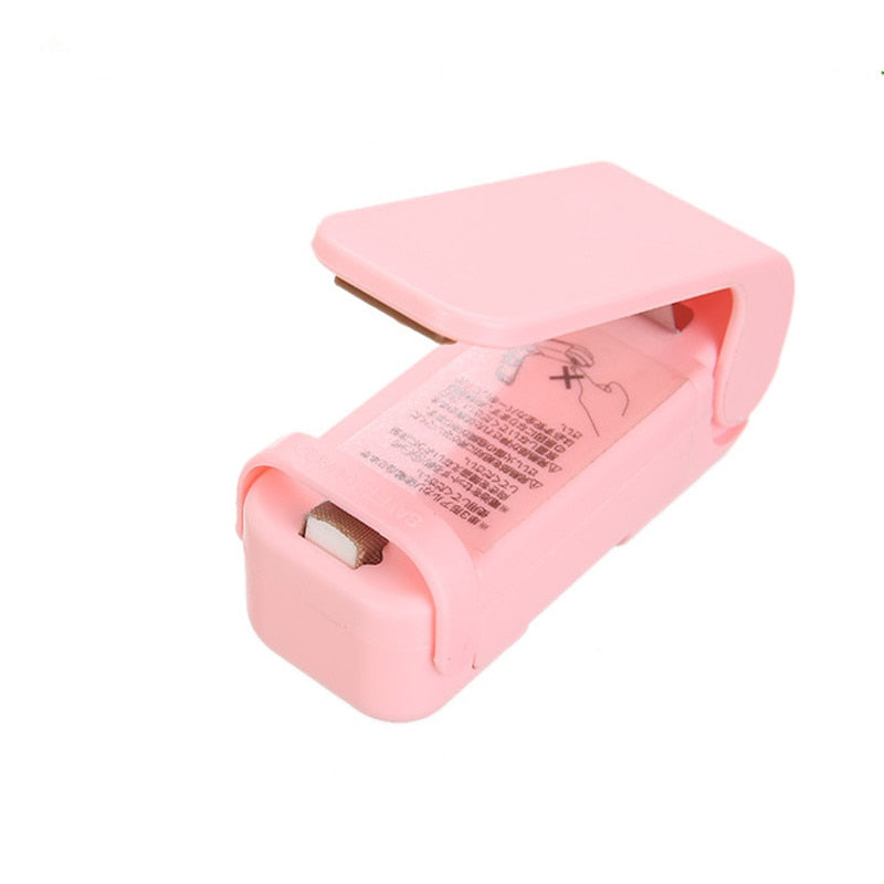 Mini Heat Sealer Household Accessories  Plastic Bag Sealer  For Storage In The Kitchen Food Snacks  Fruits And Vegetables 0 DailyAlertDeals China Pink 