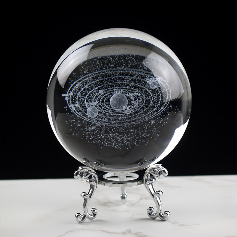 Newfashioned 3D Crystsal Solar System Ball Laser Engraved Planets Glass Sphere Cosmic Model Globe Home Decoration Astronomy Gift 0 DailyAlertDeals   