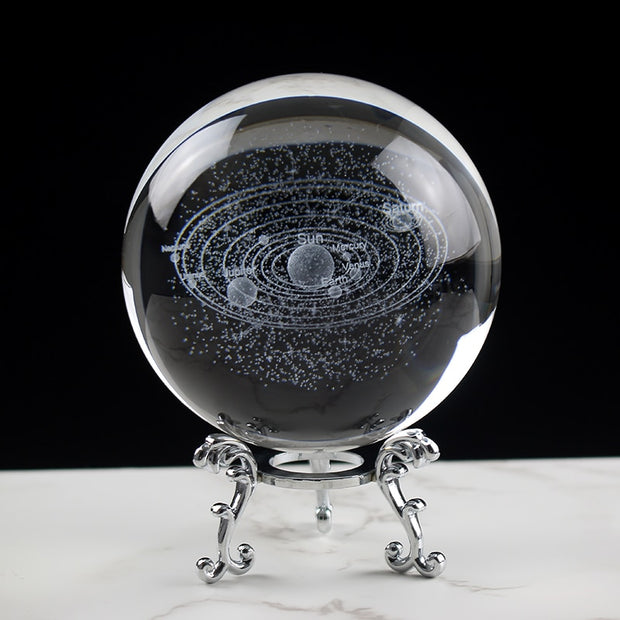 Newfashioned 3D Crystsal Solar System Ball Laser Engraved Planets Glass Sphere Cosmic Model Globe Home Decoration Astronomy Gift 0 DailyAlertDeals   
