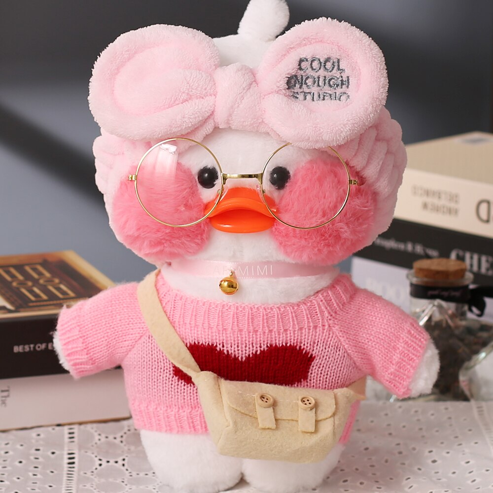 30cm Cute LaLafanfan Cafe Duck Plush Toy Girl Stuffed Soft Kawaii Duck Doll Animal Pillow Christmas Birthday Gift For Kids Child Duck Plush Toy Girl DailyAlertDeals Plush Toys 7  