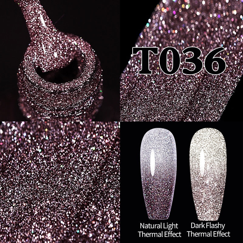 UR SUGAR Sparkling Gel Nail Polish Reflective Glitter Nail Gel Semi Permanent Nail Art Varnish For Manicures Need Base Top Coat 0 DailyAlertDeals
