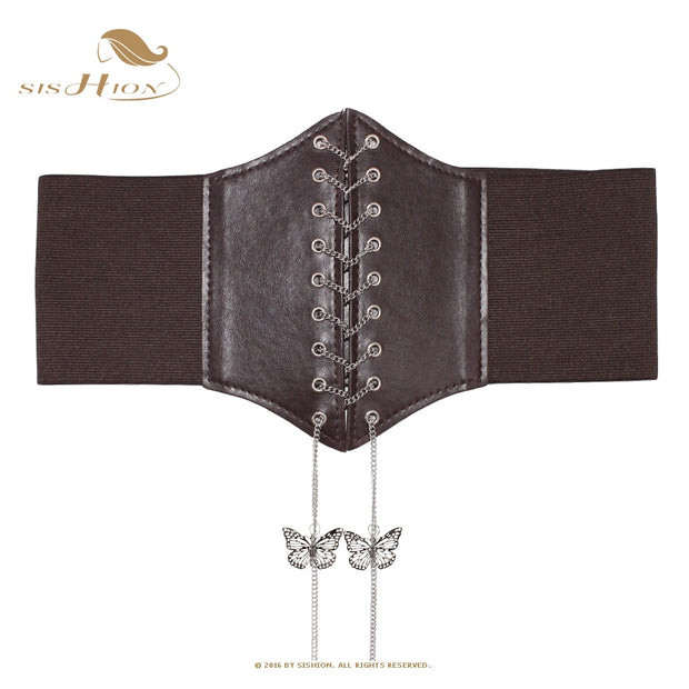 Women's Underbust Corsets Tops Body Shapewear Girdles Bustiers Waist Cincher Corset Waist Trainer for Women Shapewear DailyAlertDeals VD2597ButterflCoffee waist 62-80cm 