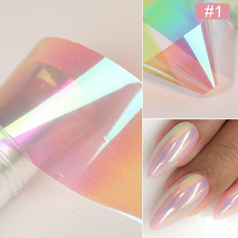 1 Roll Pink Gold Sliver Nail Foils Sparkly Sky Glitter Nail Art Transfer Stickers Slider Paper Nail Art Manicures Decoration New 0 DailyAlertDeals 18  