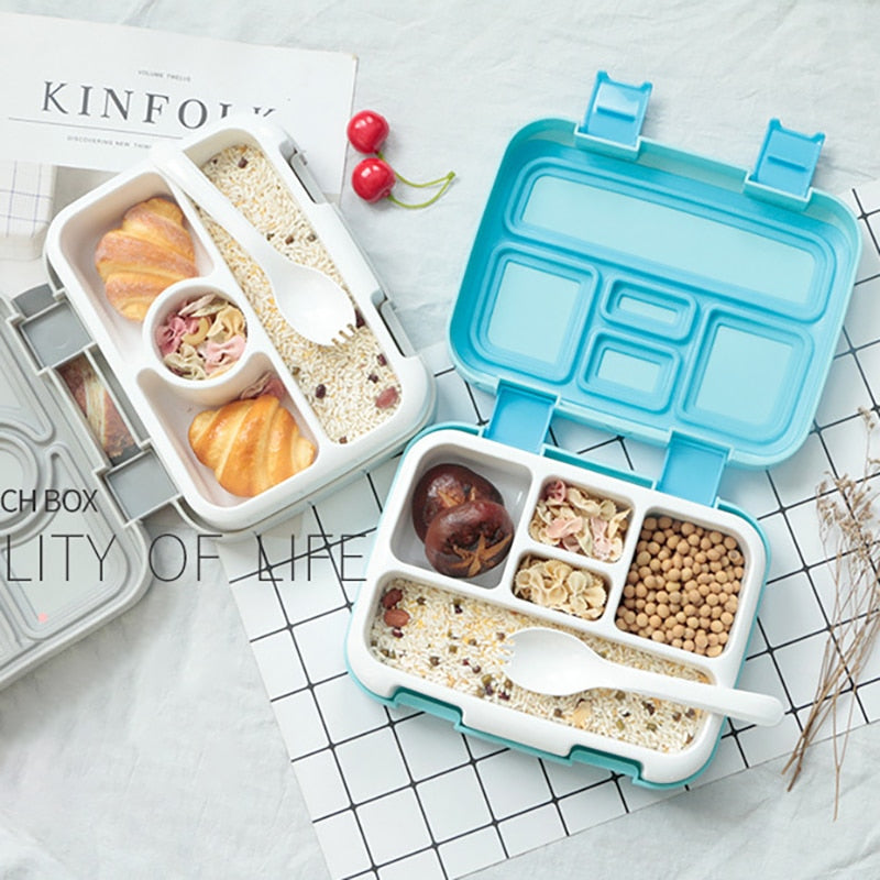 Portable Lunch Box Microwave LunchBox Sealed Salad Box Outdoor Camping Bento Box Tableware Picnic Food Storage Container For Kid Lunch box for kids DailyAlertDeals   