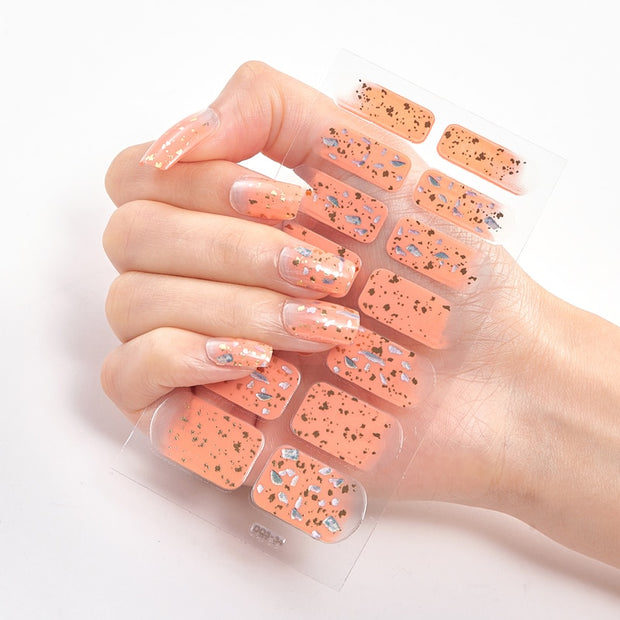 Patterned Nail Stickers Wholesale Supplise Nail Strips for Women Girls Full Beauty High Quality Stickers for Nails Decal stickers for nails DailyAlertDeals DQ3-34  