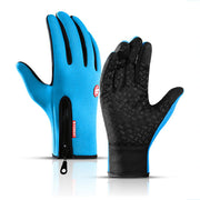 Hot Winter Gloves For Men Women Touchscreen Warm Outdoor Cycling Driving Motorcycle Cold Gloves Windproof Non-Slip Womens Gloves 0 DailyAlertDeals Blue S 