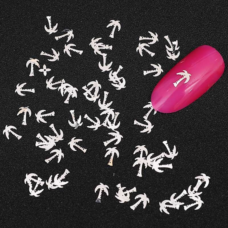 100Pcs/Lot Gold Metal Nail Decals Ultra-thin Flakes Nail Bling Rhinestone Cute 3D Nail Art Decorations Charm Nail Art Rivets 0 DailyAlertDeals 323  