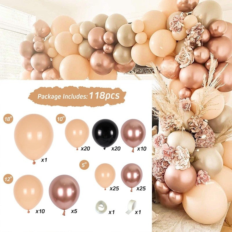 Pink Balloon Garland Arch Kit Birthday Party Decorations Kids Birthday Foil White Gold Balloon Wedding Decor Baby Shower Globos Balloons Set for Birthday Parties DailyAlertDeals 20 AS SHOWN 