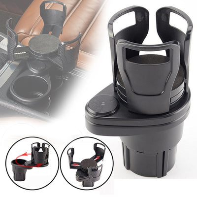 2 In 1 Vehicle-mounted Slip-proof Cup Holder 360 Degree Rotating Water Car Cup Holder Multifunctional Dual Houder Auto Accessory 0 DailyAlertDeals   