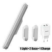 Baseus Desk Lamp Hanging Magnetic LED Table Lamp Chargeable Stepless Dimming Cabinet Light Night Light For Closet Wardrobe Lamp Desk Lamp Hanging Magnetic LED Table Lamp DailyAlertDeals With 1adapter 2 base Stepless Dimming China|5W|M