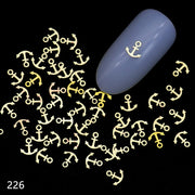100Pcs/Lot Gold Metal Nail Decals Ultra-thin Flakes Nail Bling Rhinestone Cute 3D Nail Art Decorations Charm Nail Art Rivets 0 DailyAlertDeals 226  