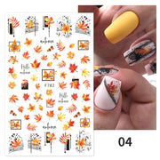 Harunouta 2022 NEW Gold Bronzing Slider Nail Art 3D Decals Decoration Flower Leaves Nail Art Sticker DIY Manicure Transfer Decal Nail Stickers DailyAlertDeals 26  